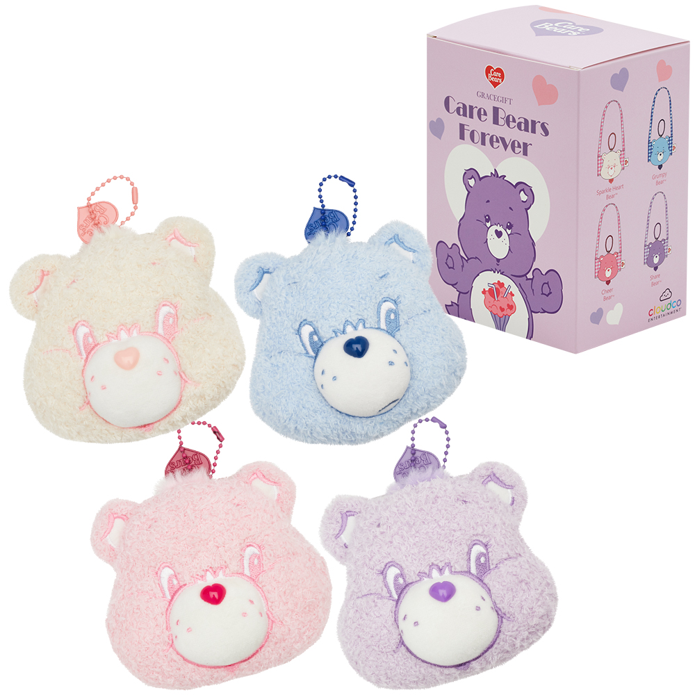 Care Bears –雲朵小熊系列格紋飲料提袋吊飾盲盒