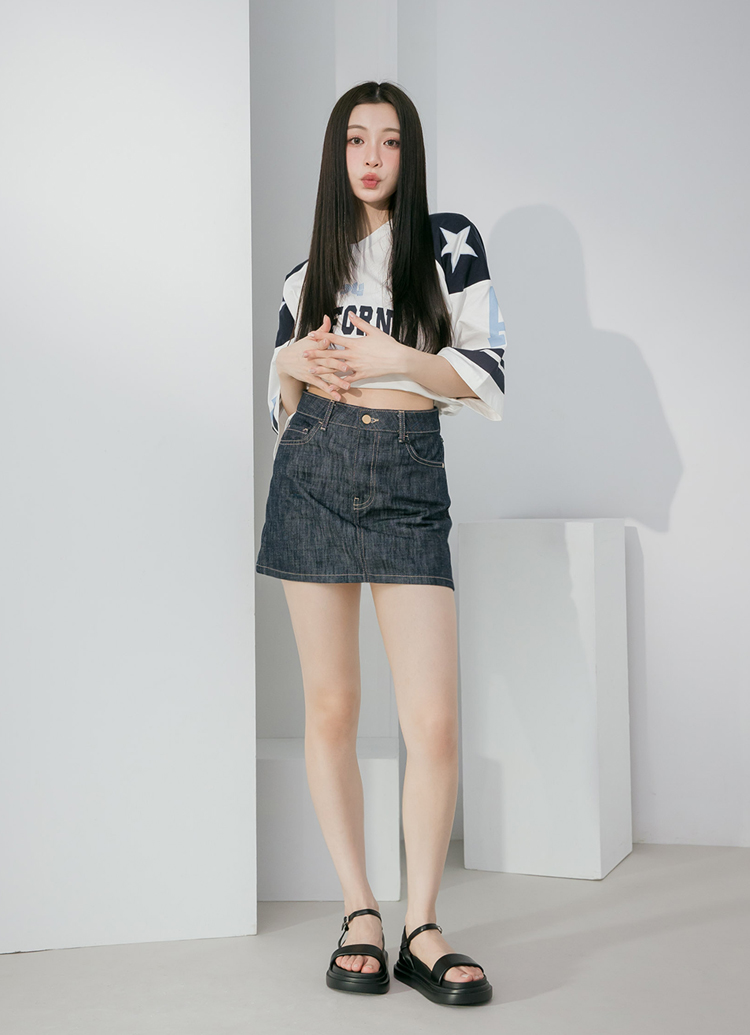 GraceGift平價女鞋 極輕量 細帶繞踝 厚底涼鞋 黑