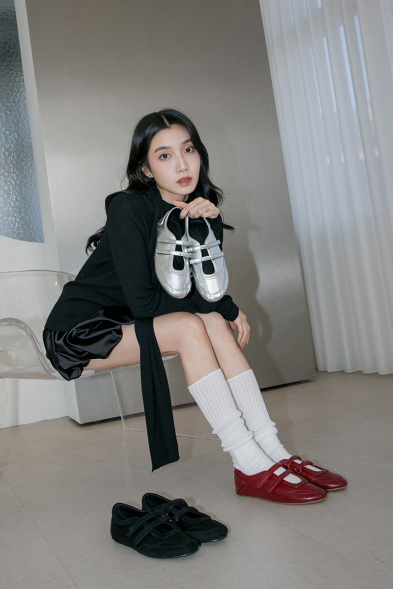 輕盈革命魔鬼氈雙帶內增高瑪莉珍運動鞋