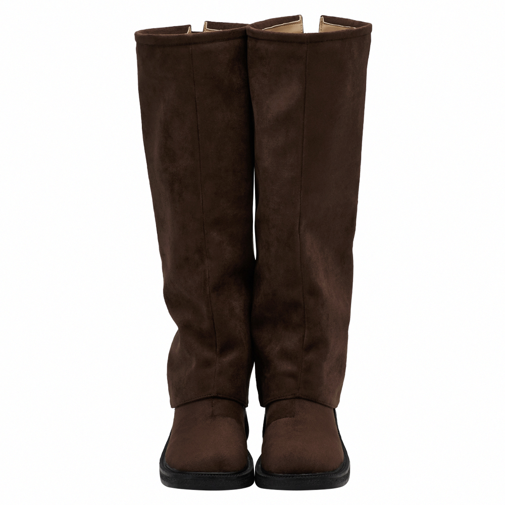 穿搭利器2way可拆式褲管堆堆長靴 咖