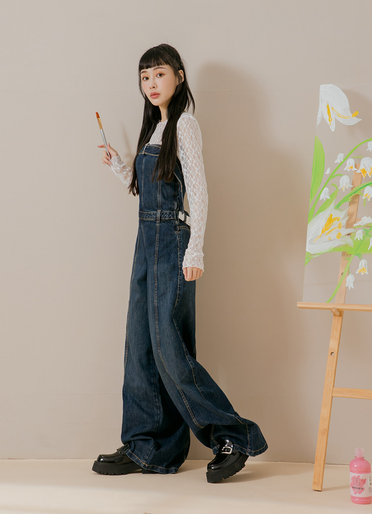 GraceGift平價女鞋 時髦方扣 厚底中跟 樂福鞋 黑