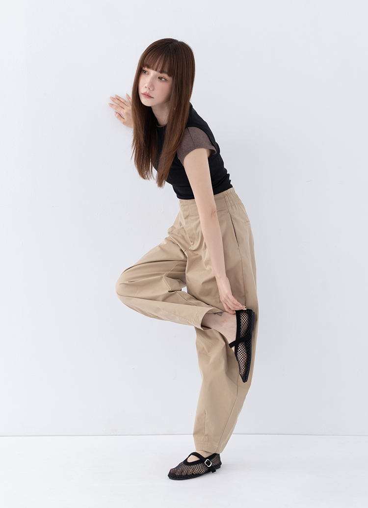GraceGift平價女鞋 閃耀晶鑽漁網圓頭瑪莉珍芭蕾舞鞋 黑