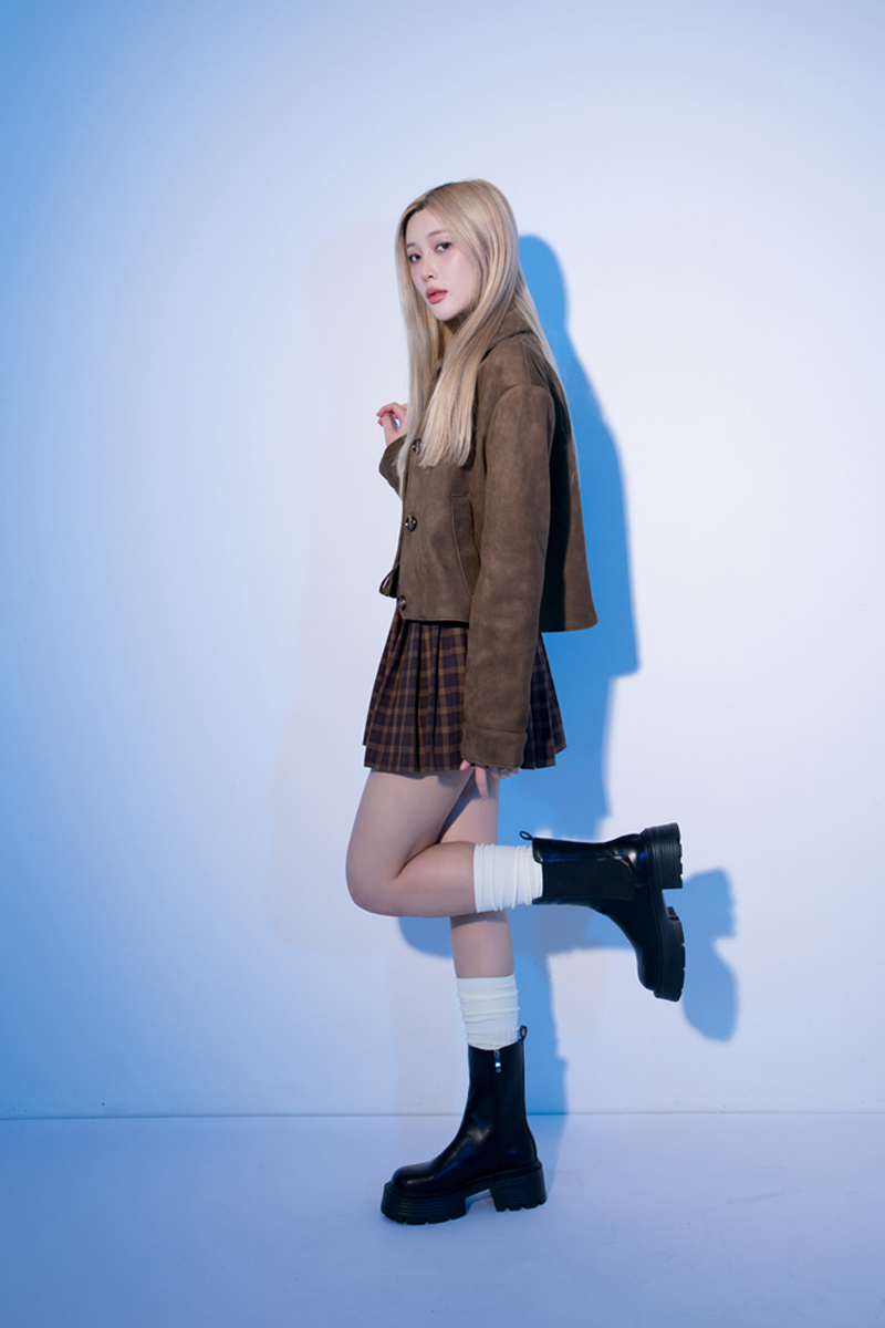 帥氣女團輕量厚底瘦瘦切爾西靴