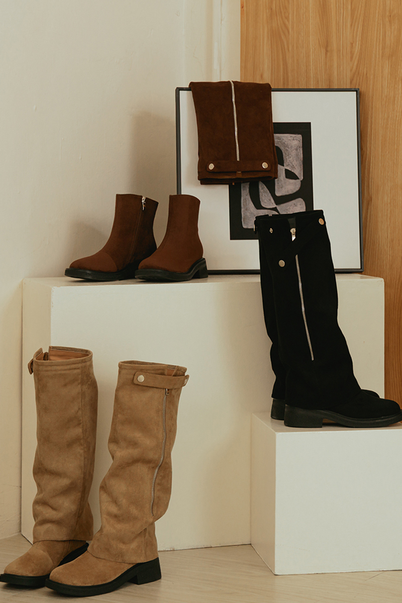 穿搭利器2way可拆式褲管堆堆長靴