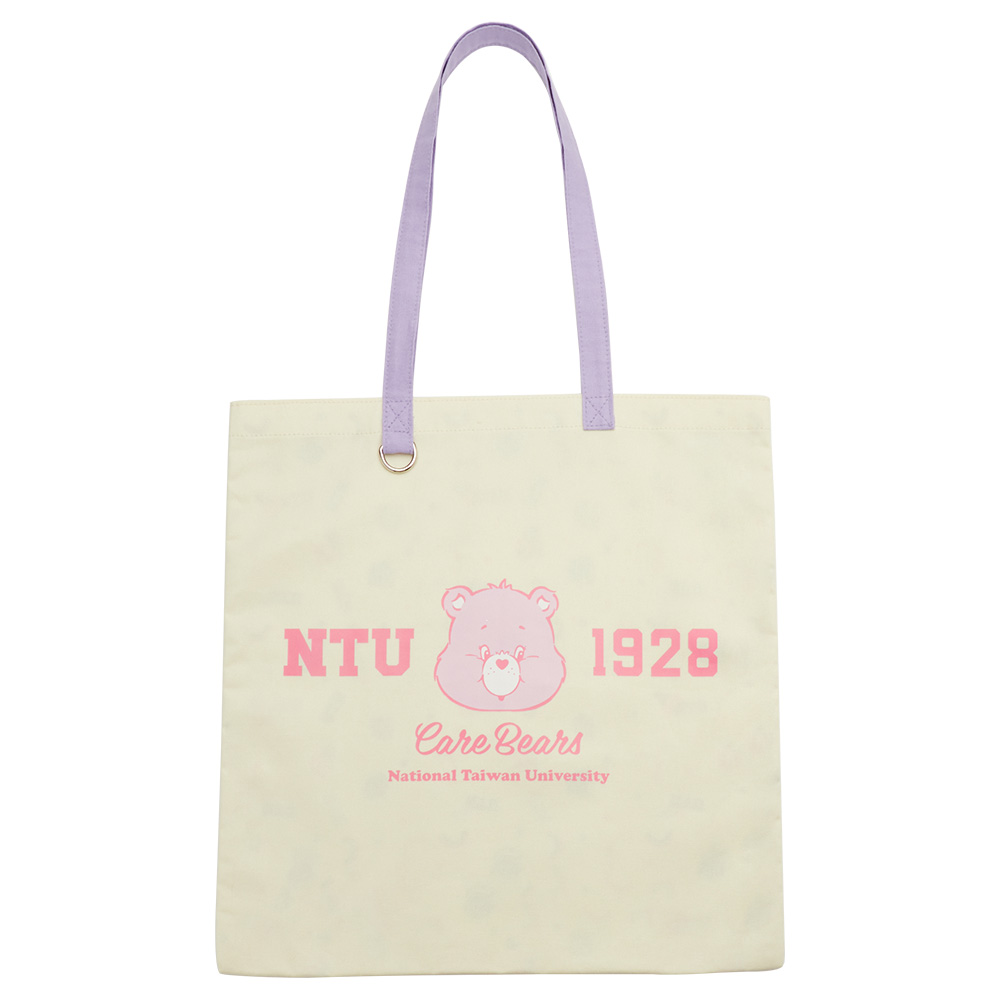 Care Bears × NTU-分享小熊紀念印花帆布包 紫
