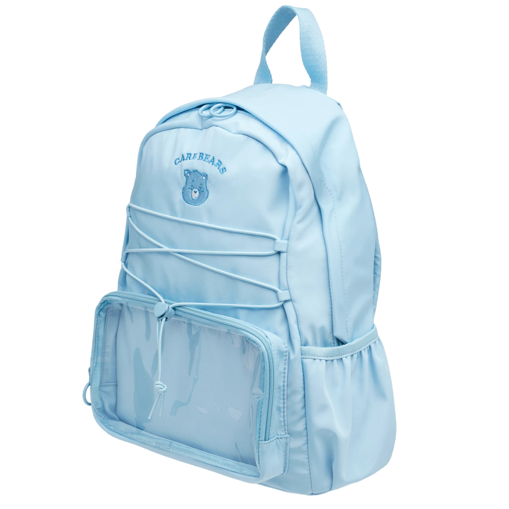 Care Bears-牢騷小熊機能抽繩尼龍曬娃後背包 藍