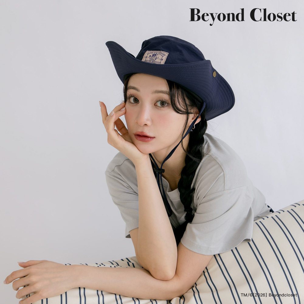 Beyond Closet 狗狗布標防風機能漁夫帽 深藍