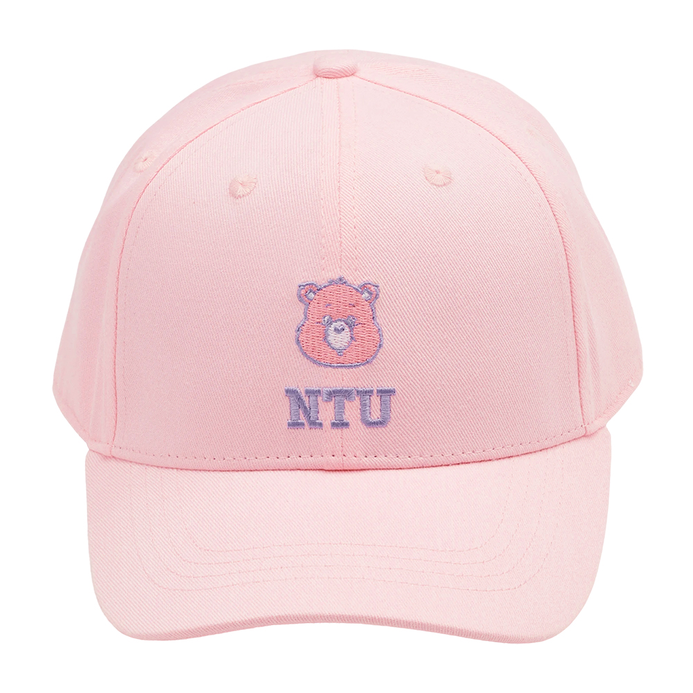 Care Bears × NTU-樂觀小熊撞色電繡棒球帽 粉紅