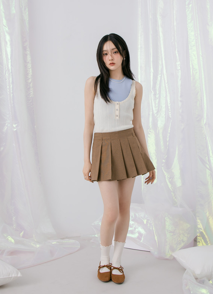 GraceGift平價女鞋 時尚秀場 圓頭 日常可愛感蝴蝶結瑪莉珍內增高平底鞋 棕色