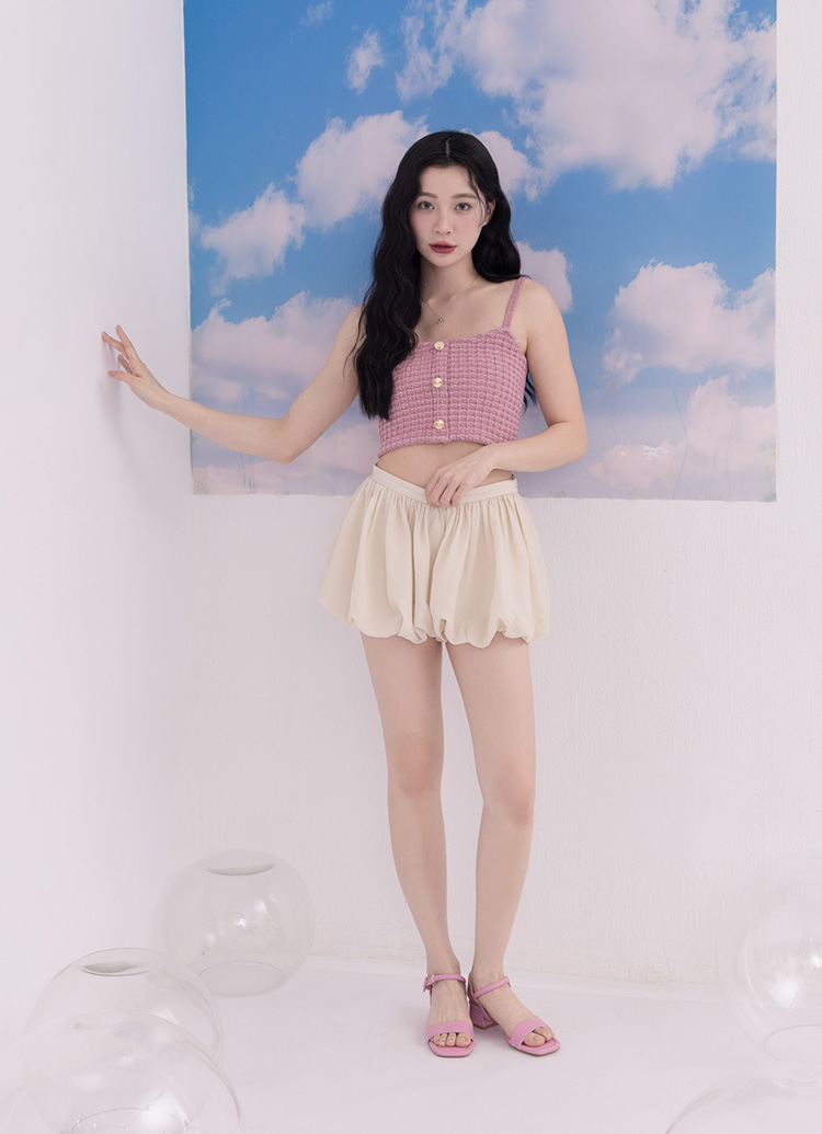 GraceGift平價女鞋 百變少女 雲朵三穿 中跟涼鞋 桃紅