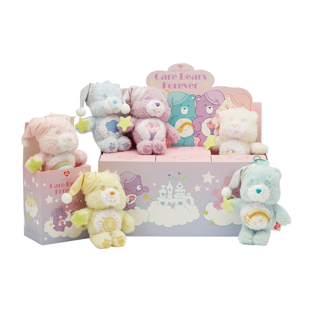 Care Bears-星辰甜夢系列毛絨玩偶吊飾鑰匙圈一中盒