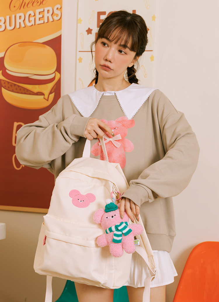 GraceGift Wasabi Bear聯名 冬裝派對毛絨玩偶吊飾鑰匙圈 盲盒