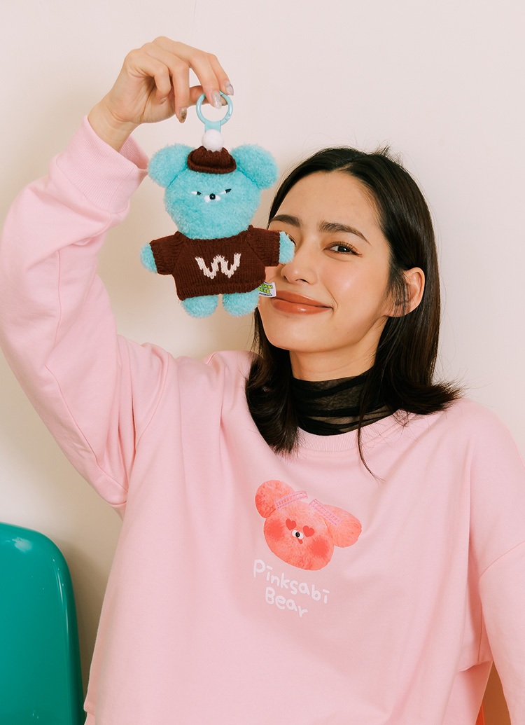 GraceGift Wasabi Bear聯名 冬裝派對毛絨玩偶吊飾鑰匙圈 盲盒