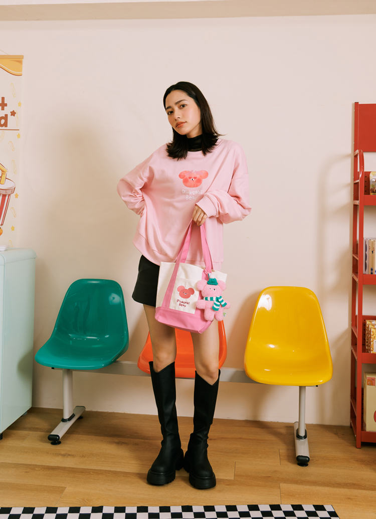 Grace Gift Wasabi Bear授權 時髦穿搭好運組 新年福袋 實拍圖