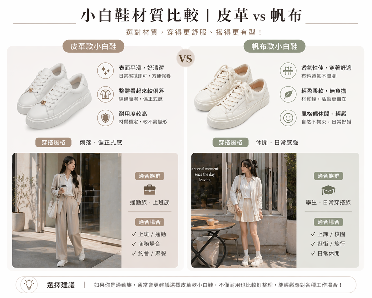 小白鞋材質