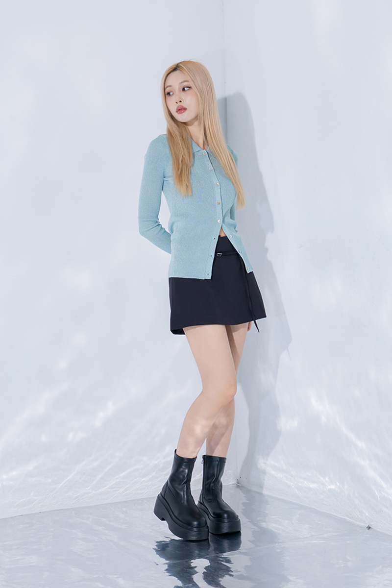 韓團指標輕量加厚鬆糕底短靴