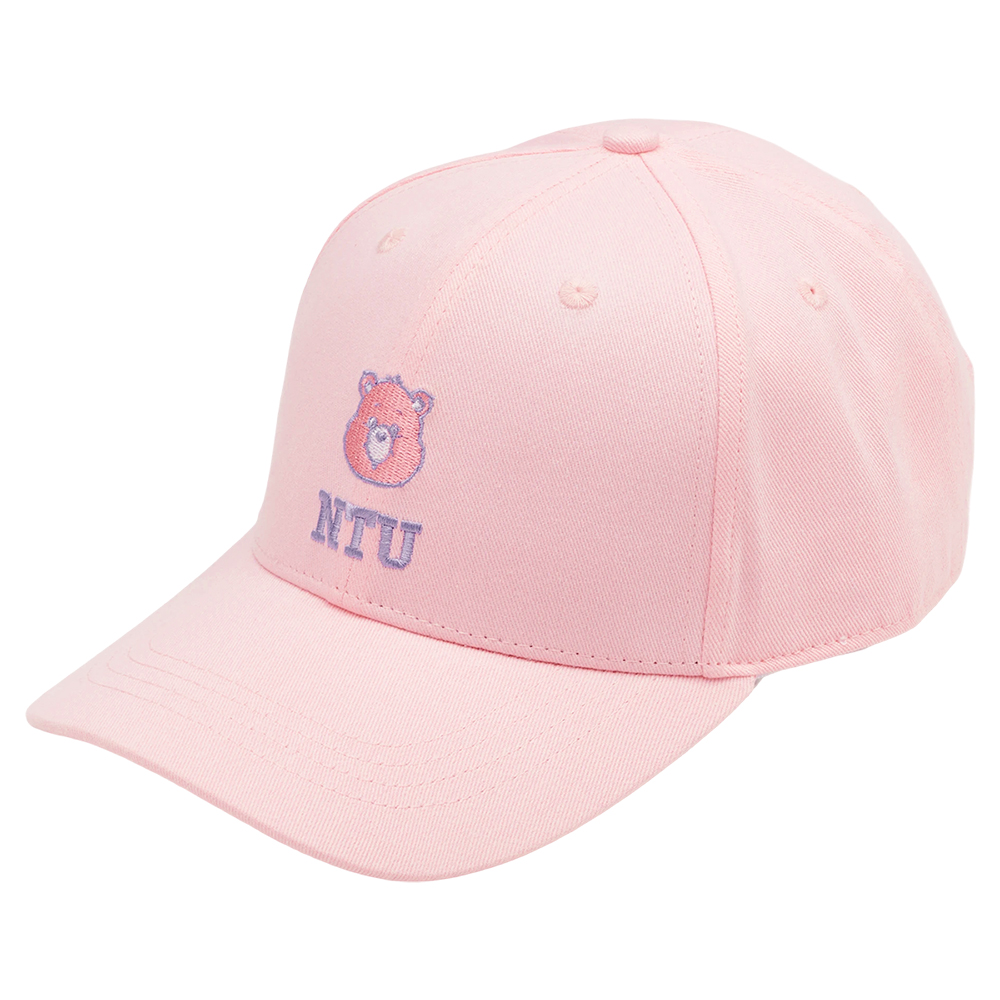 Care Bears × NTU-樂觀小熊撞色電繡棒球帽 粉紅