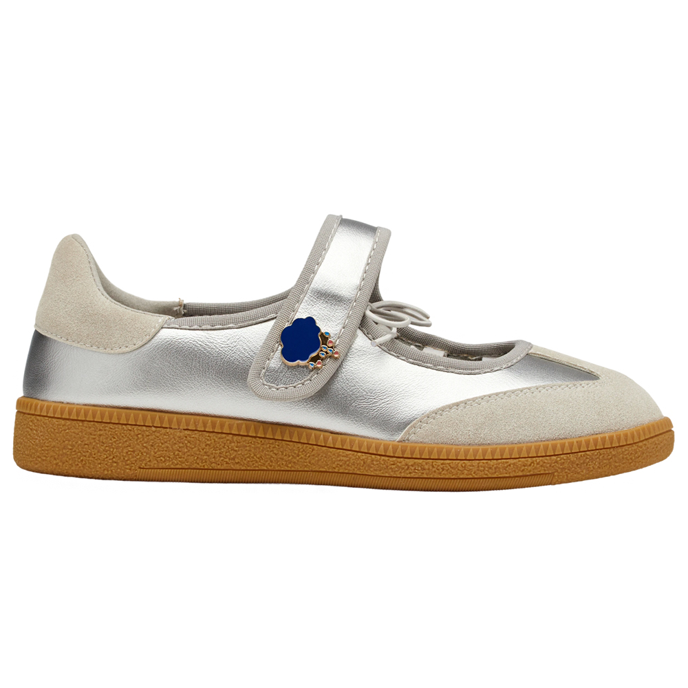 Care Bears-牢騷小熊綁繩魔鬼氈瑪莉珍運動鞋  銀