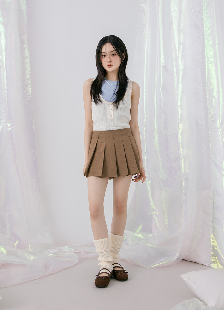 GraceGift平價女鞋 時尚秀場 方圓頭 芭蕾女伶方頭雙帶平底瑪莉珍 咖色