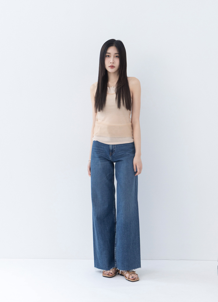 GraceGift平價女鞋 時尚秀場 方頭 韓系雙蝴蝶結細帶平底拖鞋 駝色