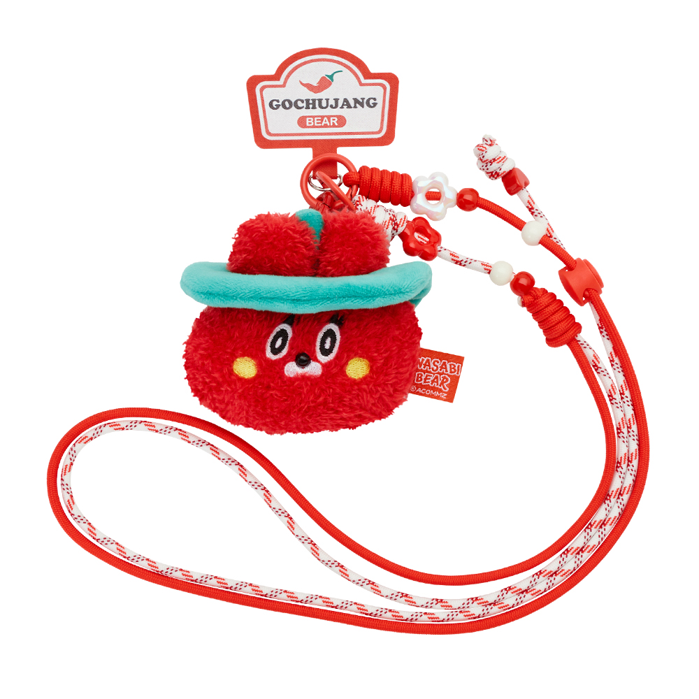 GraceGift Wasabi Bear聯名 調味日常絨毛娃娃頭吊飾手機繩盲盒