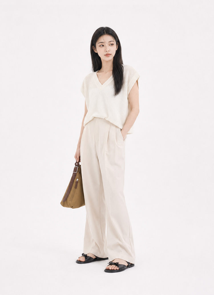GraceGift平價女鞋 時尚秀場 圓頭 韓系夏日蝴蝶結雲感平底拖鞋 黑色
