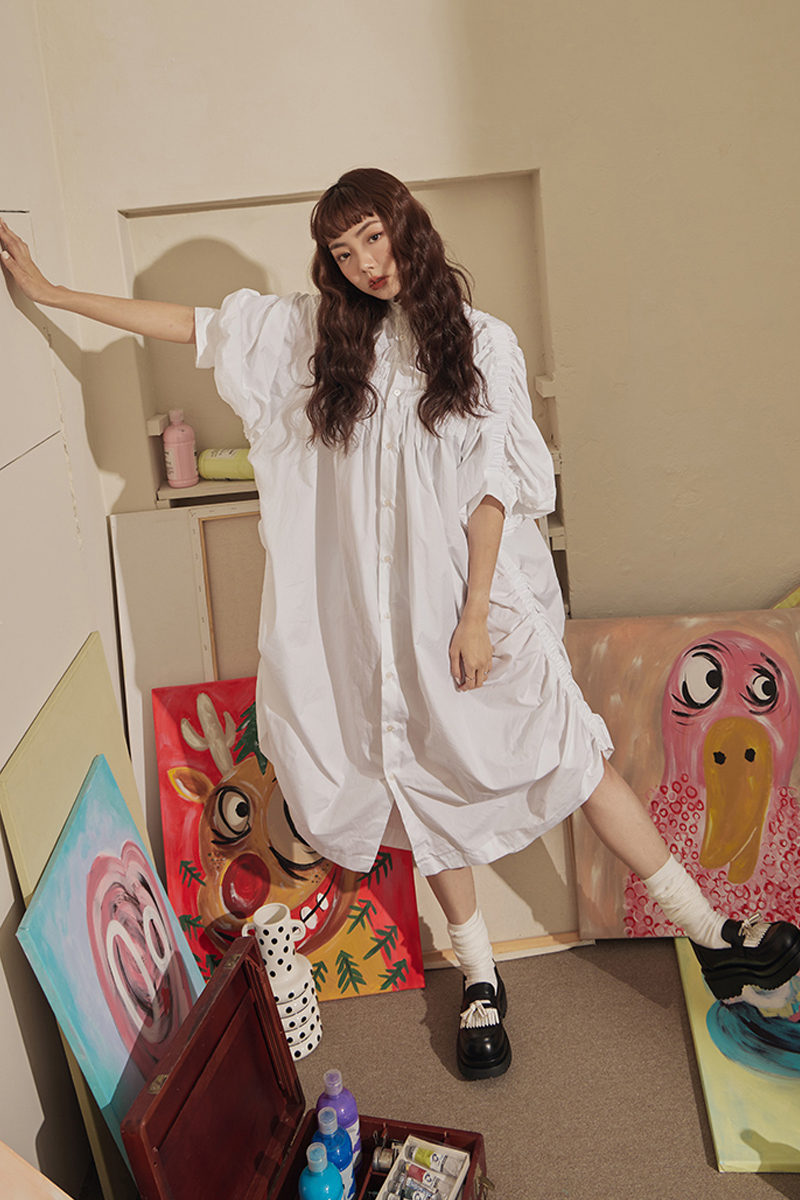 李柔聯名-百變小姐流蘇厚底樂福鞋 黑