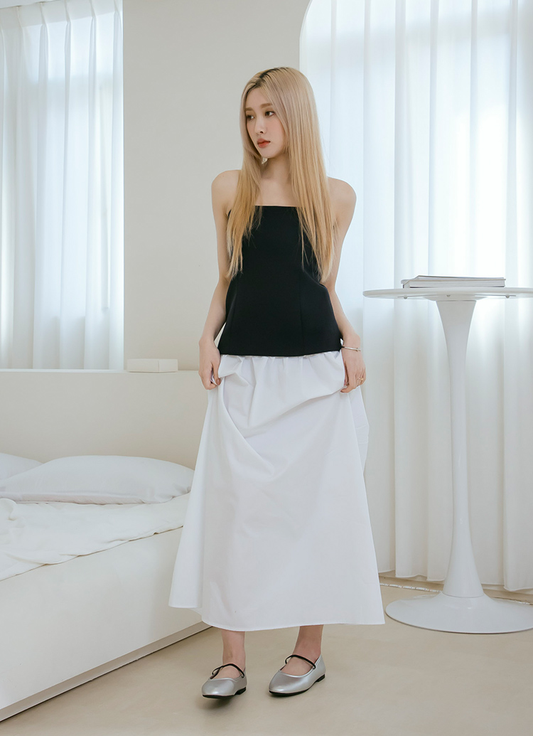 GraceGift 平價女鞋 時髦慵懶 極柔感簡約平底鞋 銀色 平底鞋 實拍圖
