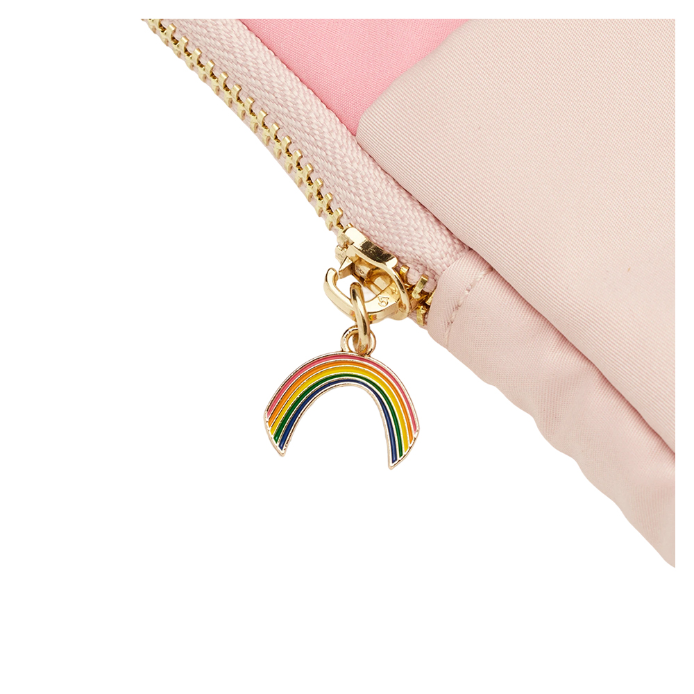 GraceGift Care Bears聯名  NTU樂觀小熊澎澎空氣平板包 粉色 實拍圖