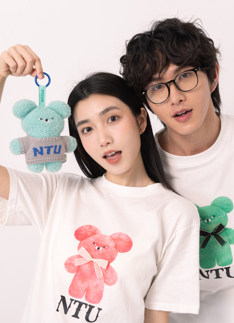 GraceGift  Wasabi Bear聯名 芥末熊 芥末熊毛絨玩偶吊飾鑰匙圈